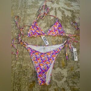 bright swimwear bikini floral